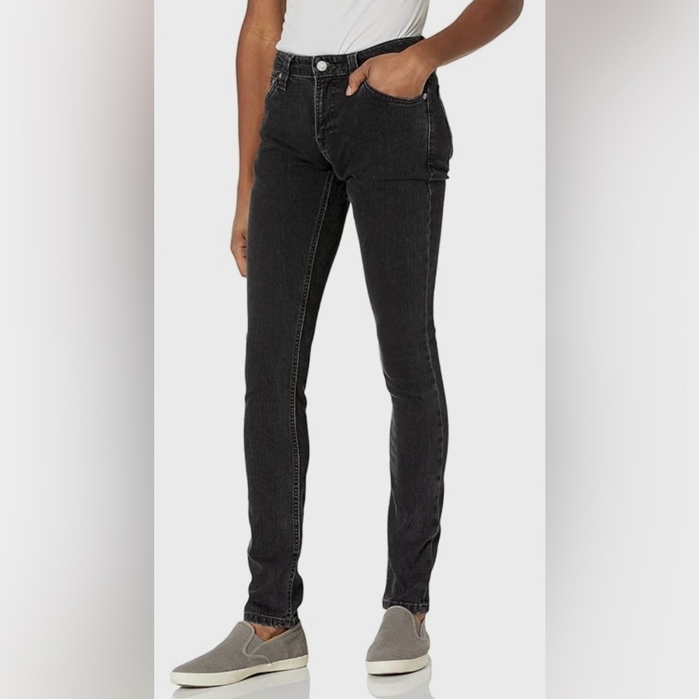 Nudie Jeans Men's Skinny Lin Black Stone Pwr W24x28L